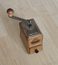 Zassenhaus Kaffeemühle Mokka – Vintage Holz Metall funktionsfähig mit Schublade
