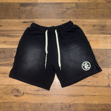 Hellstar Black Logo Sweat Shorts Drawstring E...