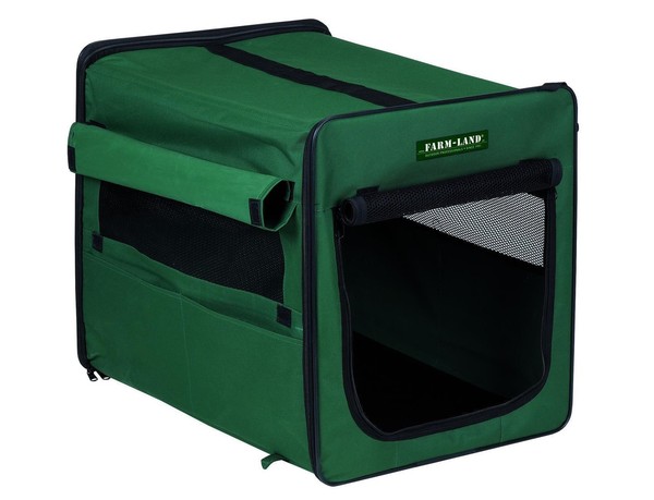 Farm-Land Hunde Transportbox Autobox Hundebox Reisebox Hund Klappbar Mit Tasche-image