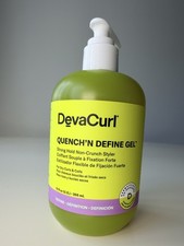 DevaCurl Quench  N Define Gel 12 oz Strong Hold Non-Crunch Curl Styler NEW