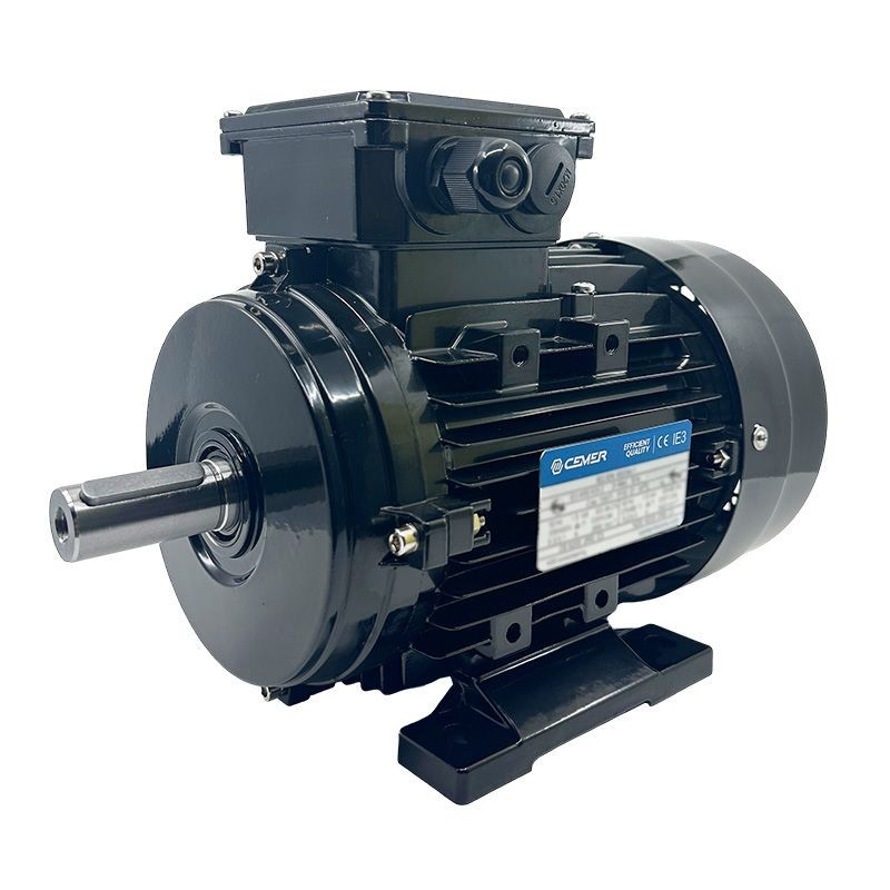 Moteur alu triphasé 3kW 1000Tr/min B3 à dissipation thermique optimisée