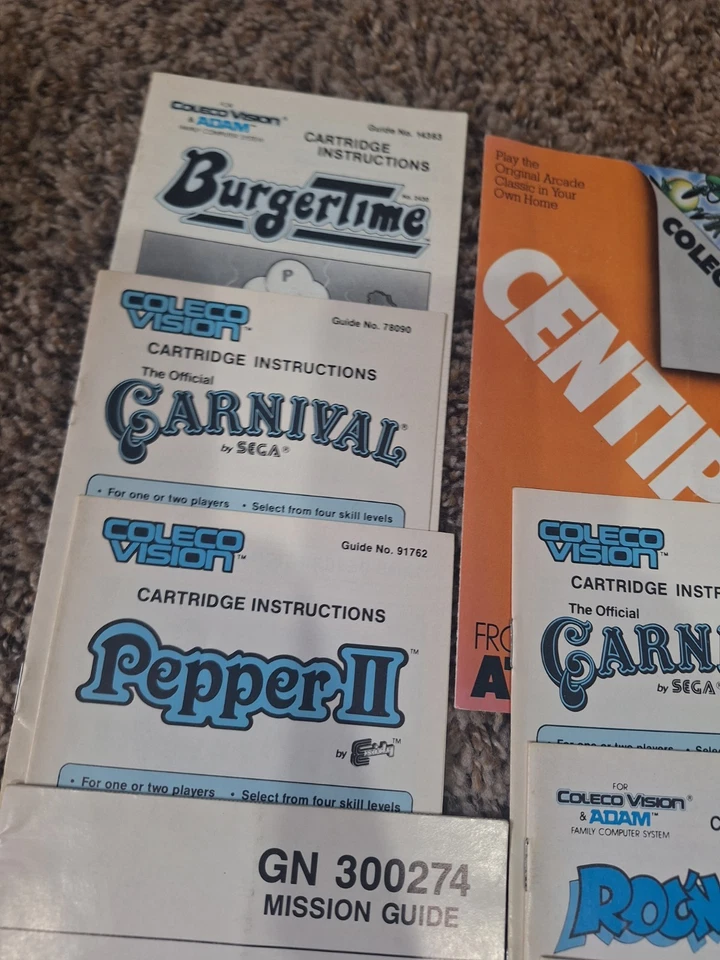 Lote de folletos manuales de instrucciones del juego ColecoVision  - Imagen 3 de 4