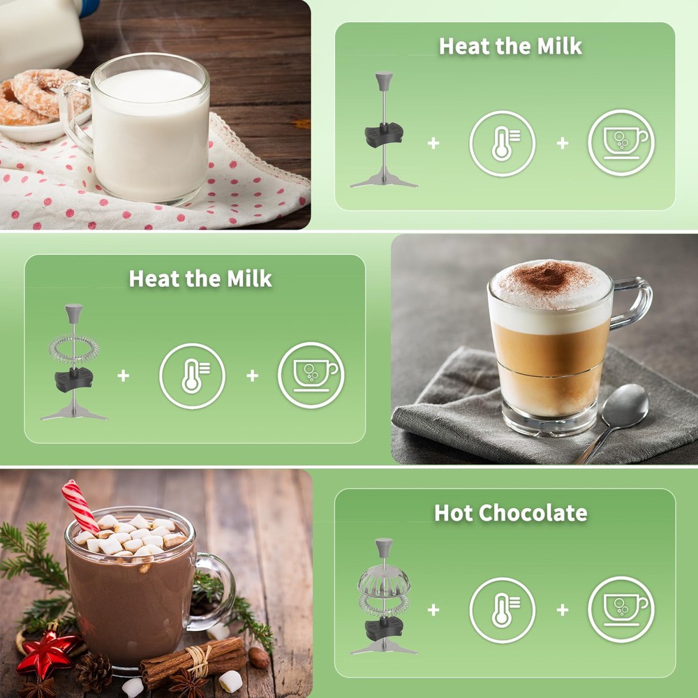 21OZ Variable Temp Milk Frother and Steamer with Adjustable Froth Thickness