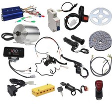 3000W 72V Brushless Motor kit Controller Sprocket for ATV Scooter go kart E-BIKE