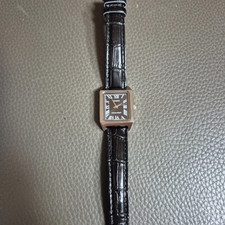 Casio LTP-V007L-1B Classic Square Tank Watch Black Dial Roman Numerals New