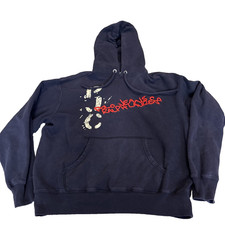 Vintage Polo Jeans Co Ralph Lauren Hoodie Mens Large 90s Y2K Sweatshirt