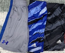 Boys Athletic Shorts Bundle Under Armour 2 Adidas Shorts Lot Of 3 Size 5