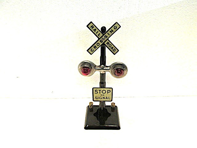 MARX 423 FLASHING TWIN LIGHT CROSSING SIGNAL