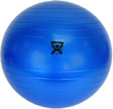 30-1800 Blue Non-Slip PVC Vinyl Inflatable Exercise Ball, 12" Diameter, 300 Lbs