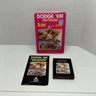 Dodge 'Em (Atari 2600, 1981) Complete With Manual CIB good Conditions