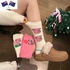 Cotton Cartoon Pig Socks Breathable Mid Tube Socks New Funny Socks
