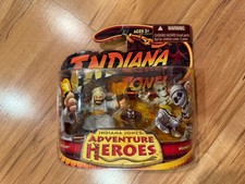 Indiana Jones Adventure Heroes NIB Hasbro Sallah & Mummy Action Figure Card Wear