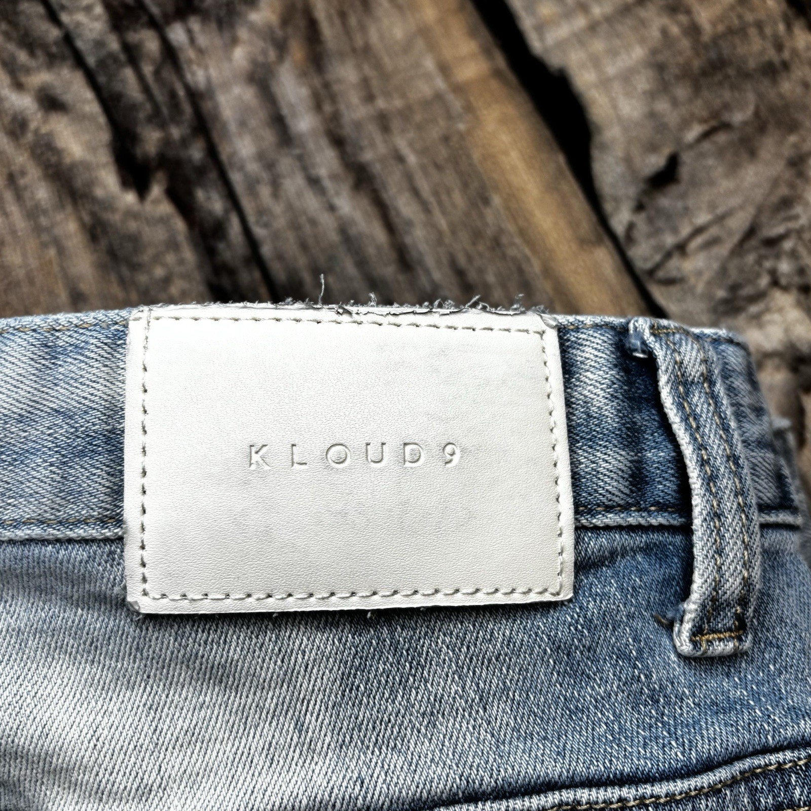 Kloud9 Distressed Patchwork & Paint Splattered Je… - image 10