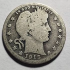 1915-D Silver Barber Quarter Circulated