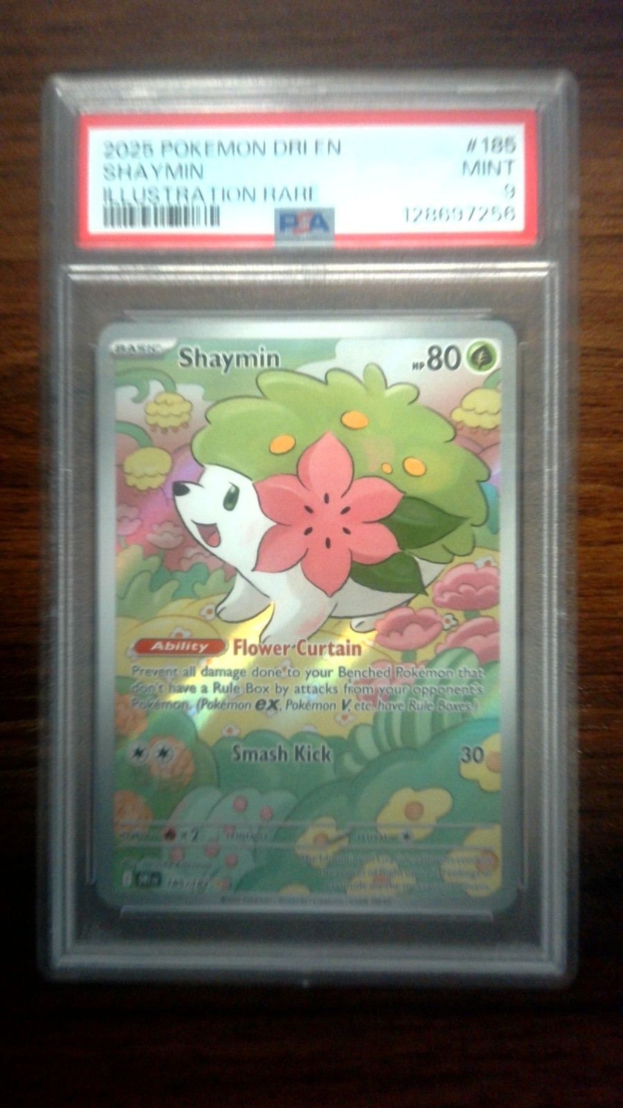 PSA 9 Shaymin #185/182 Pokémon Destined Rivals 2025
