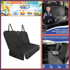 Heavy Duty 900D Waterproof Rear Seat Cover for Large SUVs Black