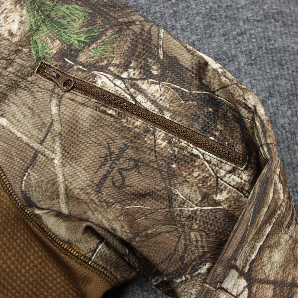 5.11 Тактическая толстовка с капюшоном мужской 2XL коричневый Realtree камуфляж пуловер молнии рукав карман - Изображение 4 из 4