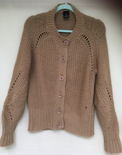 Madeleine Grobstrickjacke Kaschmir Größe UK 14 / 16