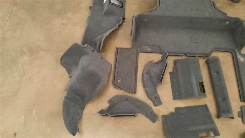 2012 FERRARI CALIFORNIA F149 OEM REAR TRUNK CARPET TRIM INTERIOR SET