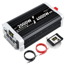 2000 watt Pure sine Wave Inverter, 12V DC to 110V AC Power Inverter, 2000W-12v