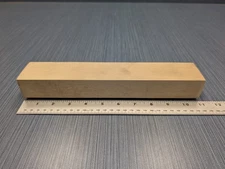 Canvas Micarta Block 2" x 1-3/8" x 11" Tan Color (Knife Handle Material)