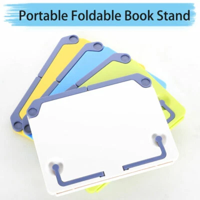 Nuovo Supporto Portatile Libro Documenti Lettura Scrivania Supporto Libro Pieghevole UK