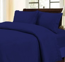 Soft Bedding Duvet Collection All US Size Select TC  Item Navy Blue Solid