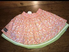 Matilda Jane Layered Retro Valencia Skirt 8 Orange Lime Hello Lovely Floral
