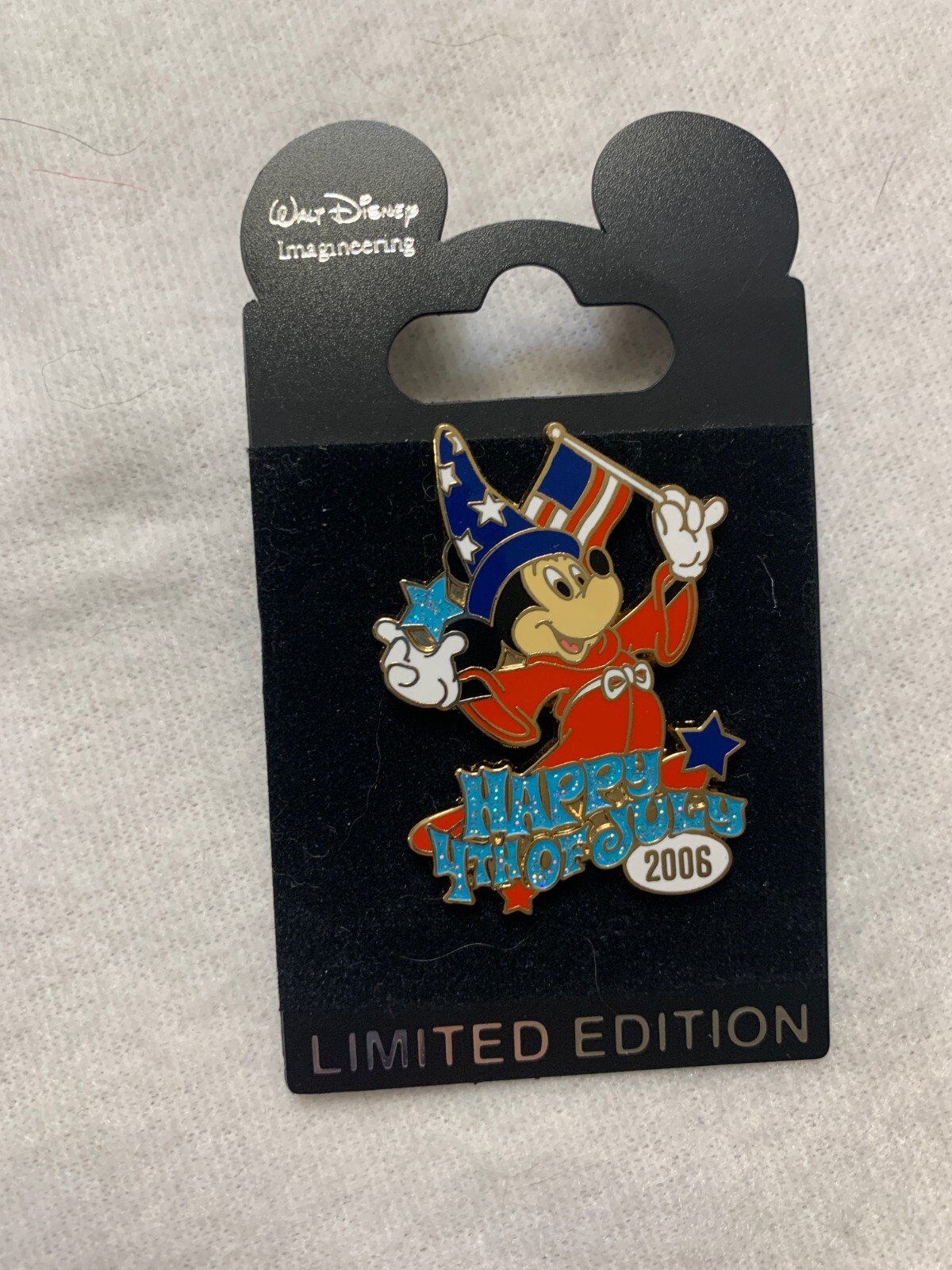 Disney Imagineering WDI Happy 4th of July 2006 Sorcerer's Apprentice Mickey Pin