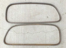 1935 Chevy MASTER 2dr Sedan DOOR WINDOW GARNISH MOLDINGS Original GM pair