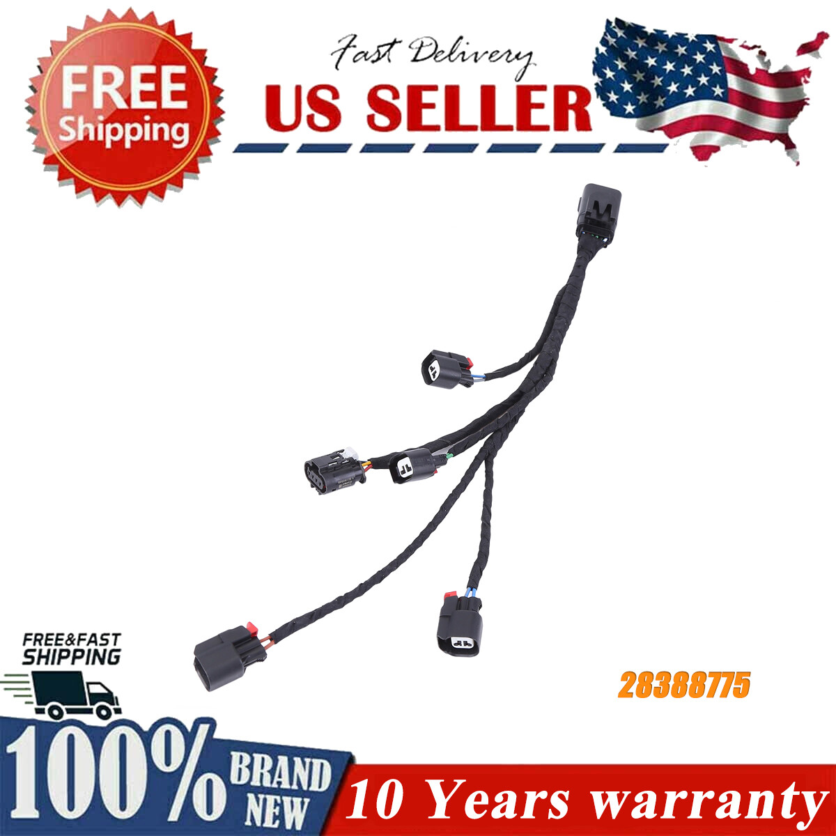NEW FOR GM FUEL INJECTION IGNITION HARNESS FOR LEFT HAND FUEL RAIL 5.3L 6.2L V8