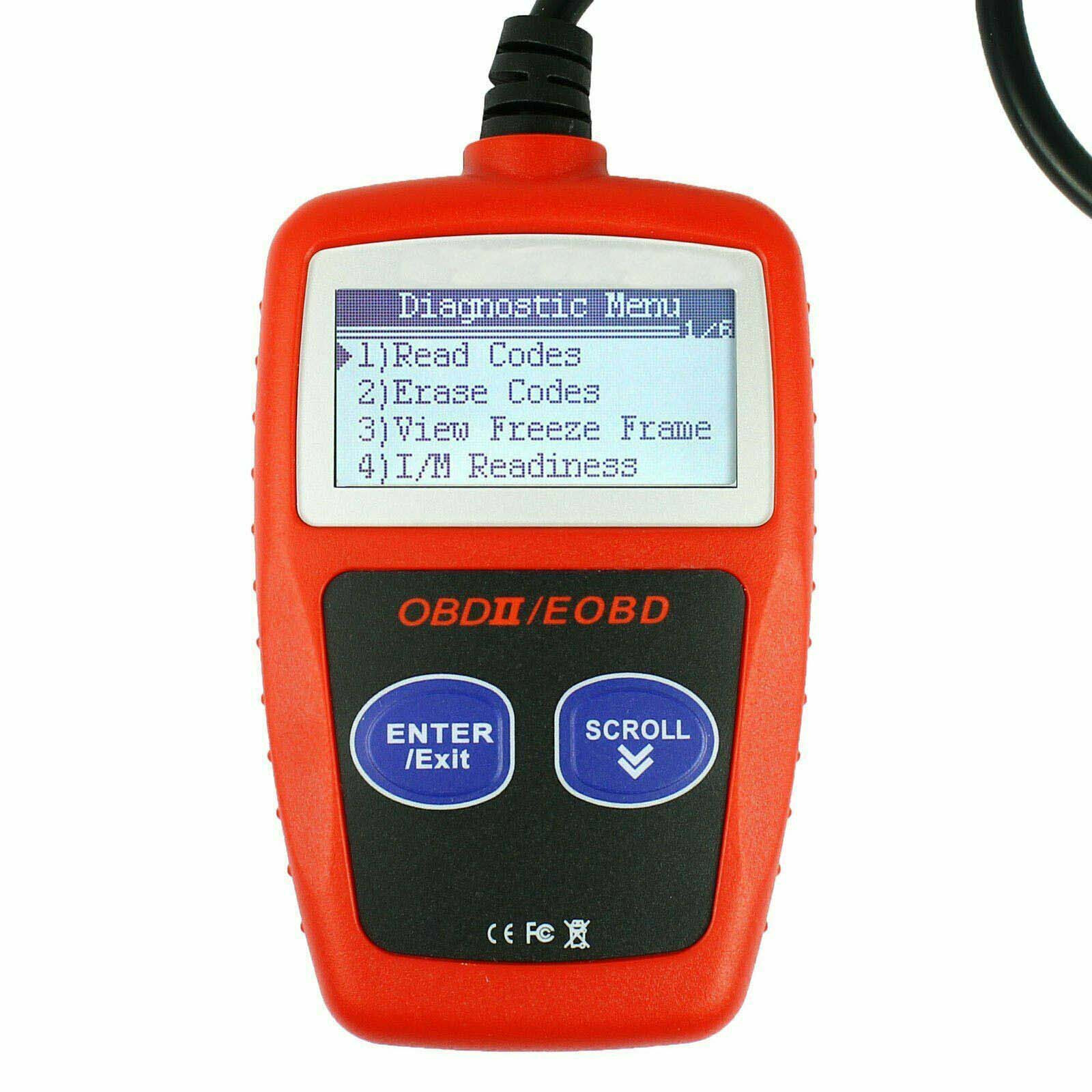 Mini LCD Vehicle OBDII OBD2 EOBD CAN Scan Tool Diagnostic Scanner Code Reader-image