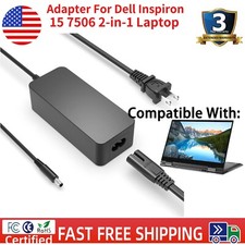 AC Adapter For Dell Inspiron 15 7506 2-in-1 Laptop Power Supply Cord
