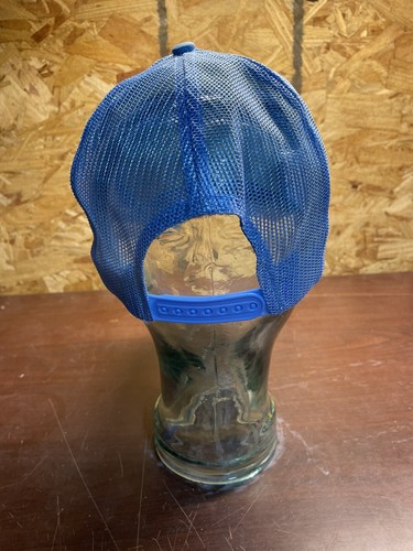 Vintage Foam Roadway Safety Team Light Blue Snapback Trucker Hat Cap Rope Mesh - Picture 4 of 9