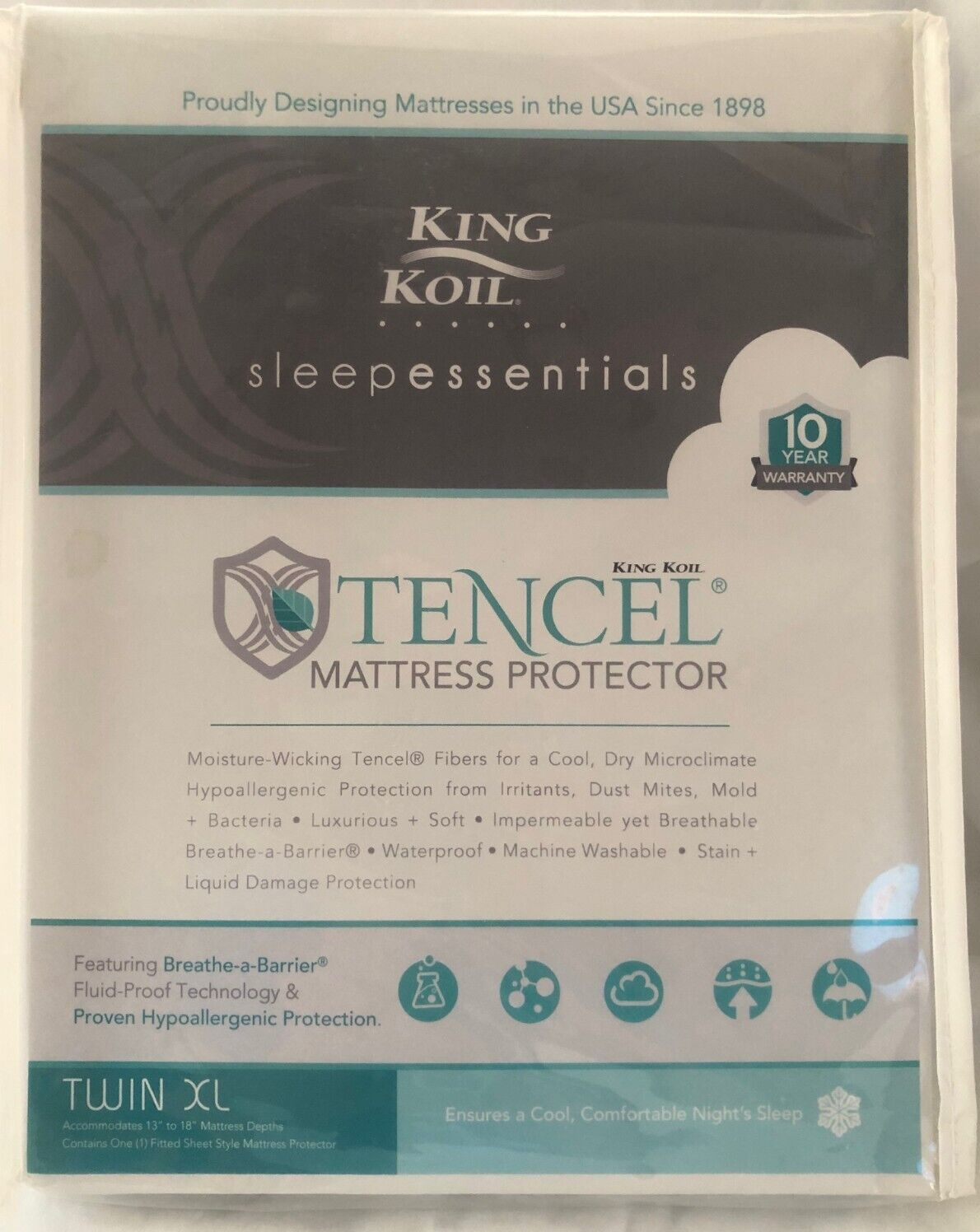 Mattress Protector Tencel Twin XL-image