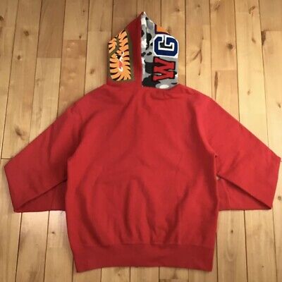Bape NFS Limited Camo Zip Hoodie Mサイズ BAPE NFS limited camo Holstein full zip hoodie Red COW A