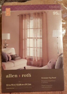 ALLEN + ROTH GROMMET TOP PANEL PALMA II 52IN X 95IN New #0939174 | eBay
