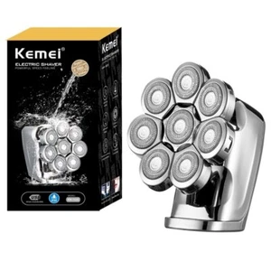 8 Head Electric Shaver Washable Beard Electric Razor Head Bald Shaving Machine