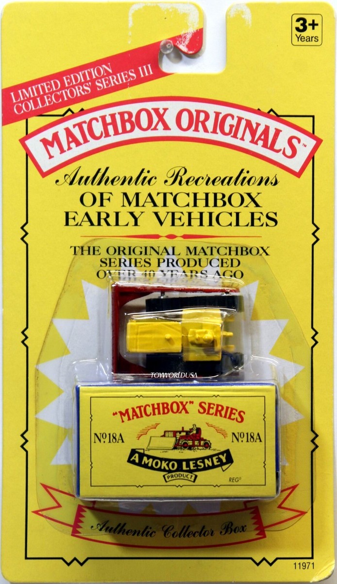 Matchbox Originals 1993 Authentic Recreations A Moko Lesney No
