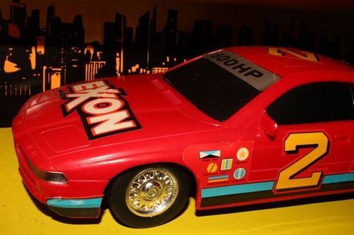 1991 Road Champs Remote Control Sports Racers, Dodge Daytona Red Boxed - Picture 7 of 10