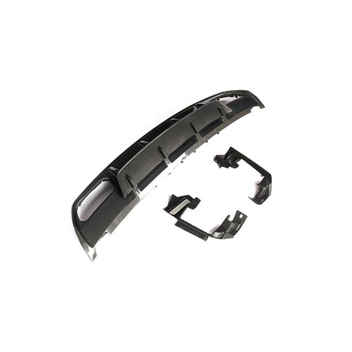Difusor de parachoques trasero de carbono real apto para Benz Clase A W176 A200 A45 A250 - Imagen 12 de 16
