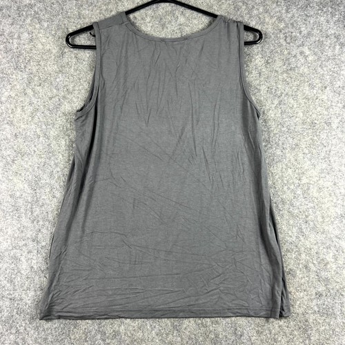 Camiseta sin mangas Vigorella para mujer gris mediana sin mangas ligera informal de algodón nueva con etiquetas - Imagen 2 de 10