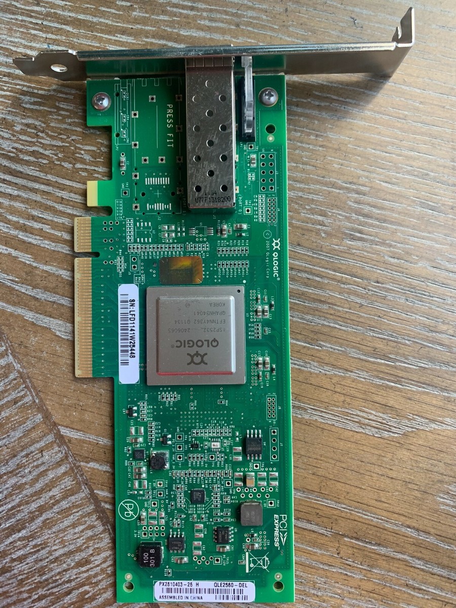 Placa Fibra Otica Qlogic 8gb Qle2560 Perfil Alto Pci-e | Frete grátis