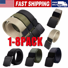Men Casual Military Tactical Army Adjustable Quick Release Belts Pants Waistband
