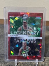 2022 Panini Contenders Optic Red Cracked Ice Prizm Ray Allen Paul Pierce #16 HOF