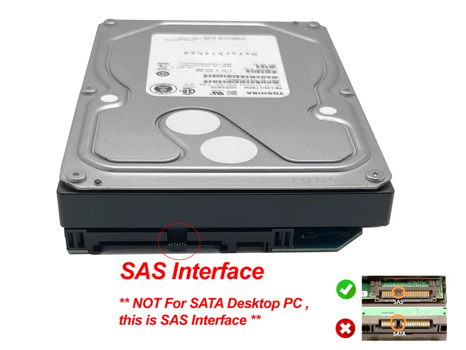 Toshiba MK1001TRKB 1 TB 7200RPM 16MB Cache 3.5" Internal SAS Hard Drive - Image 3 of 4
