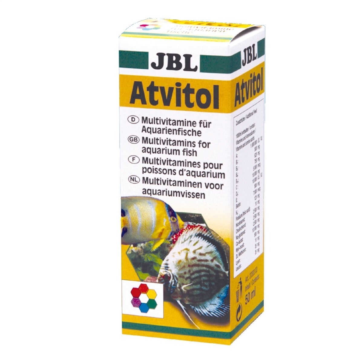 JBL Atvitol 50ml Multivitamine para Peces, Vitamina Guppys Platys Percas Salmler