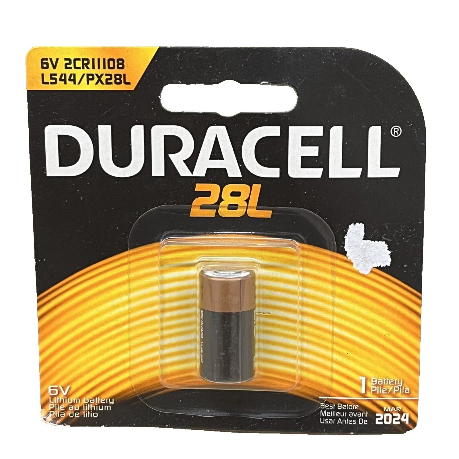 Duracell lr44 电池 6 V 一次性电池