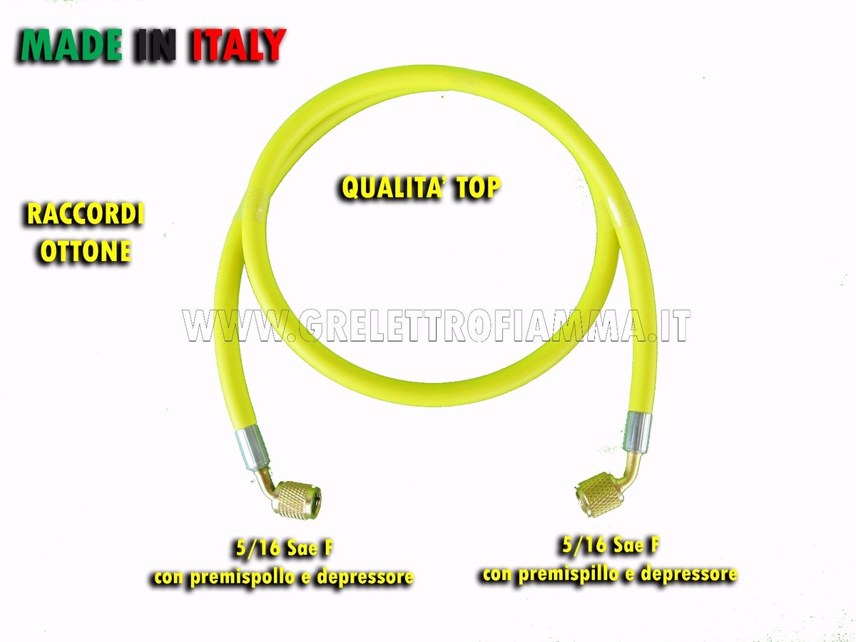 TUBO FLESSIBILE, CON RUBINETTO 5/16, COLORE BLU, CLIMATIZZAZIONE Ottimax