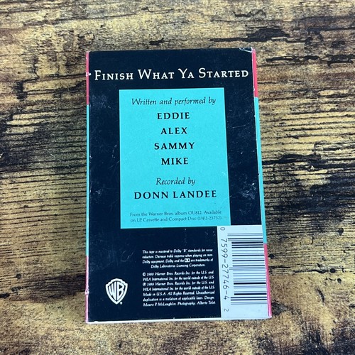 Van Halen Finish What Ya Started Cassette Single Tape Vintage 1988 Warner Bros - Bild 2 von 5